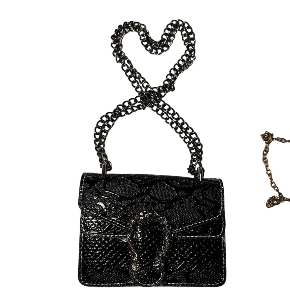 SNAKESKIN MINI CROSSBODY BAG
